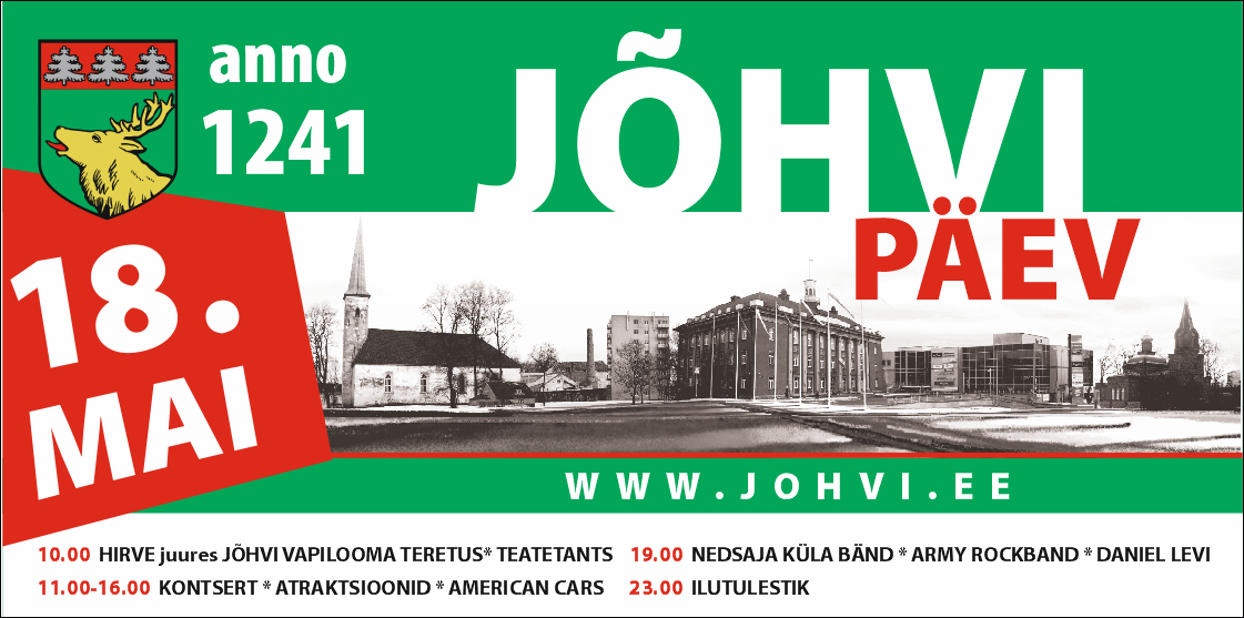 Jõhvi päeva banner koos päevakavaga